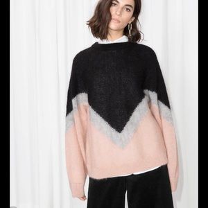 & Other Stories Chevron Sweater